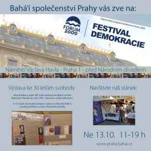 Pozvánka na Festival demokracie