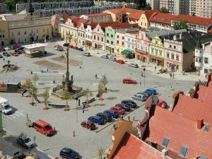 Havlíčkovo náměstí v Havlíčkově Brodě. Foto archiv MěÚ Havlíčkův Brod.