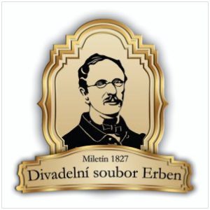 Současné logo Divadelního souboru Erben Miletín o. s.