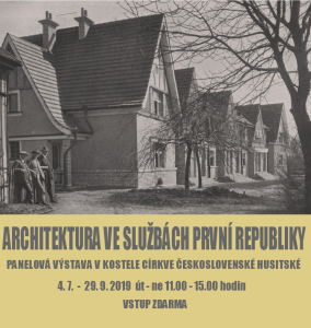 VÝSTAVA-ARCHITEKTURA VE SLUŽBÁCH PRVNÍ REPUBLIKY