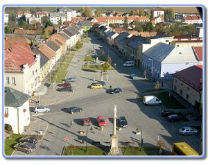 Pohled na němčické náměstí, foto MěÚ Němčice nad Hanou