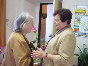 Miroslava Nováková (vpravo) a Marie Minaříková (vlevo) 