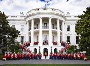 US Marine Band před Whiste House