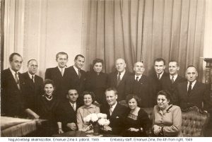 Zaměstnanci čs. ambasády v roce 1949, Emanuel Zíma čtvrtý zprava