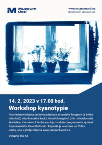 Workshop kyanotypie v ústeckém muzeu 14. 2. 2023