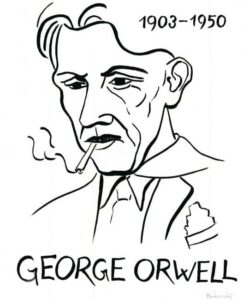 Portrét George Orwella, 2023