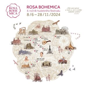 Mapa 4. ročníku festivalu Rosa Bohemica je i letos ve tvaru růže