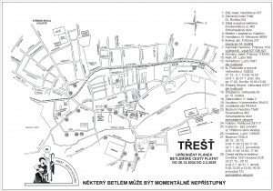 Aktuální mapa Betlémské cesty